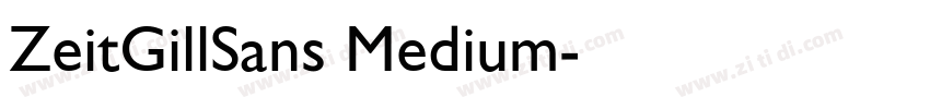 ZeitGillSans Medium字体转换